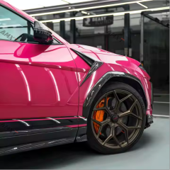 High Quality Dry Carbon Fiber Topcar Style Side Fender Vent Trim Carbon Black 100% Fittment Fast Delivery Whole Sale Price