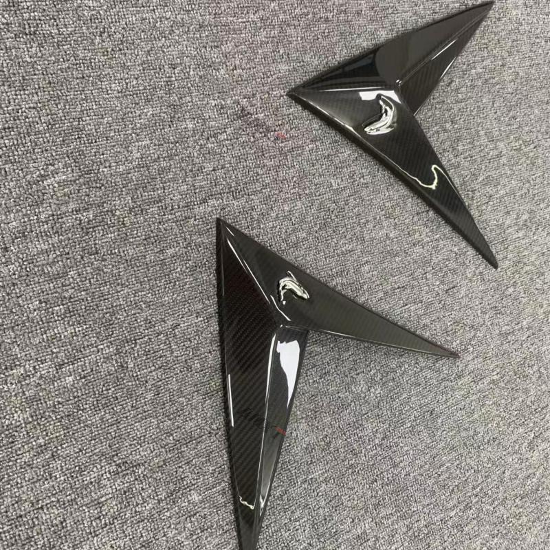 High Quality Dry Carbon Fiber Topcar Style Side Fender Vent Trim Carbon Black 100% Fittment Fast Delivery Whole Sale Price