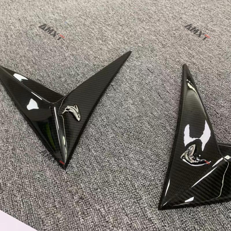 High Quality Dry Carbon Fiber Topcar Style Side Fender Vent Trim Carbon Black 100% Fittment Fast Delivery Whole Sale Price