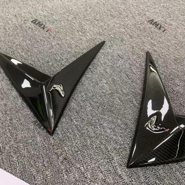 High Quality Dry Carbon Fiber Topcar Style Side Fender Vent Trim Carbon Black 100% Fittment Fast Delivery Whole Sale Price