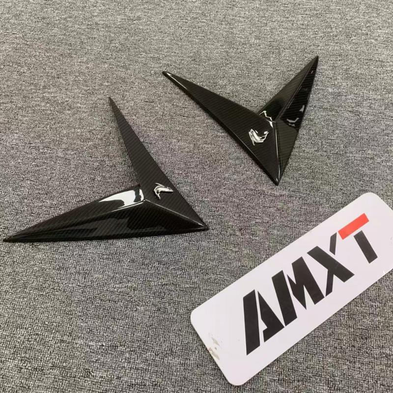 High Quality Dry Carbon Fiber Topcar Style Side Fender Vent Trim Carbon Black 100% Fittment Fast Delivery Whole Sale Price