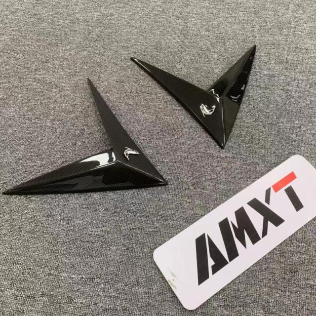 High Quality Dry Carbon Fiber Topcar Style Side Fender Vent Trim Carbon Black 100% Fittment Fast Delivery Whole Sale Price
