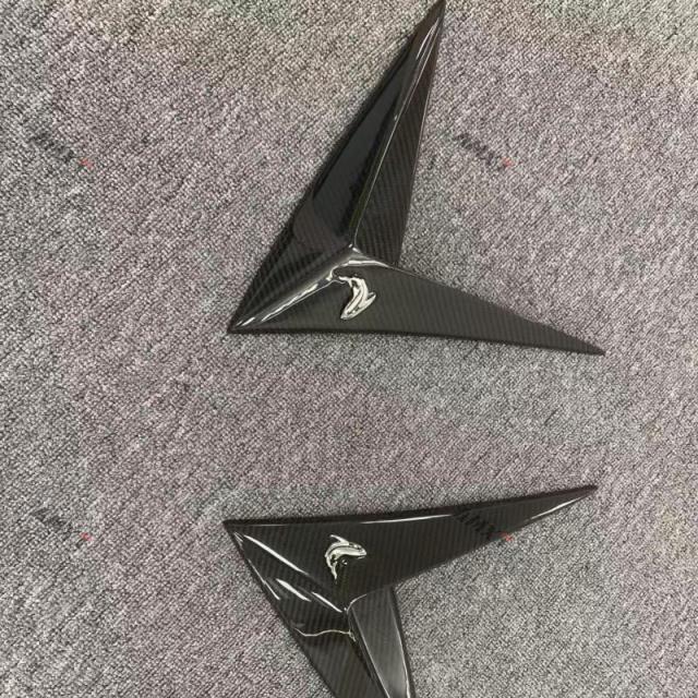 High Quality Dry Carbon Fiber Topcar Style Side Fender Vent Trim Carbon Black 100% Fittment Fast Delivery Whole Sale Price