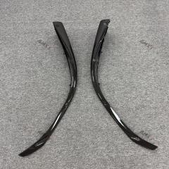New Dry Carbon Black AP Style Bumper Front Corner Guard for 296 GTB-Bolt-On Installation
