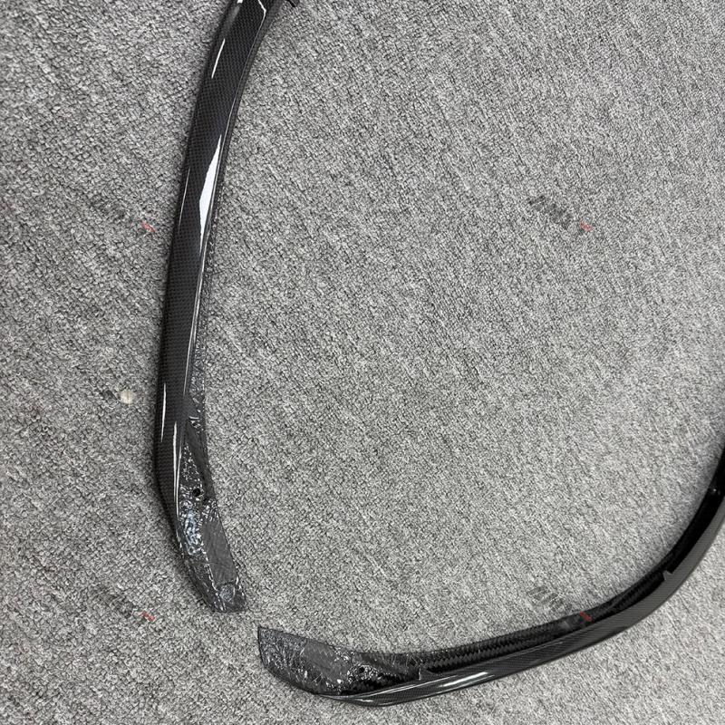 New Dry Carbon Black AP Style Bumper Front Corner Guard for 296 GTB-Bolt-On Installation