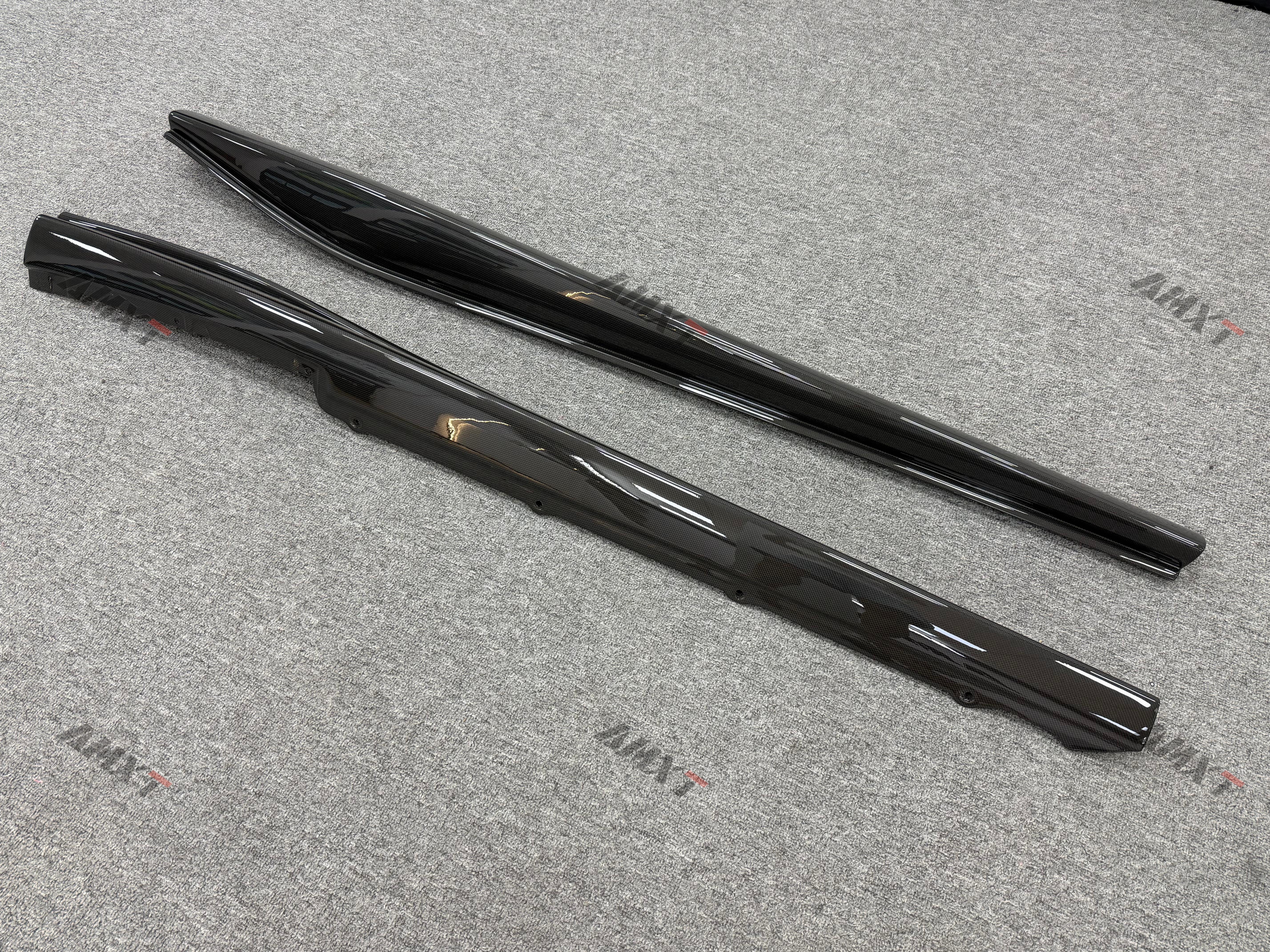 GTB Dry Carbon OEM Side Skirts for Ferrari 296 GTB-Black Easy Installation