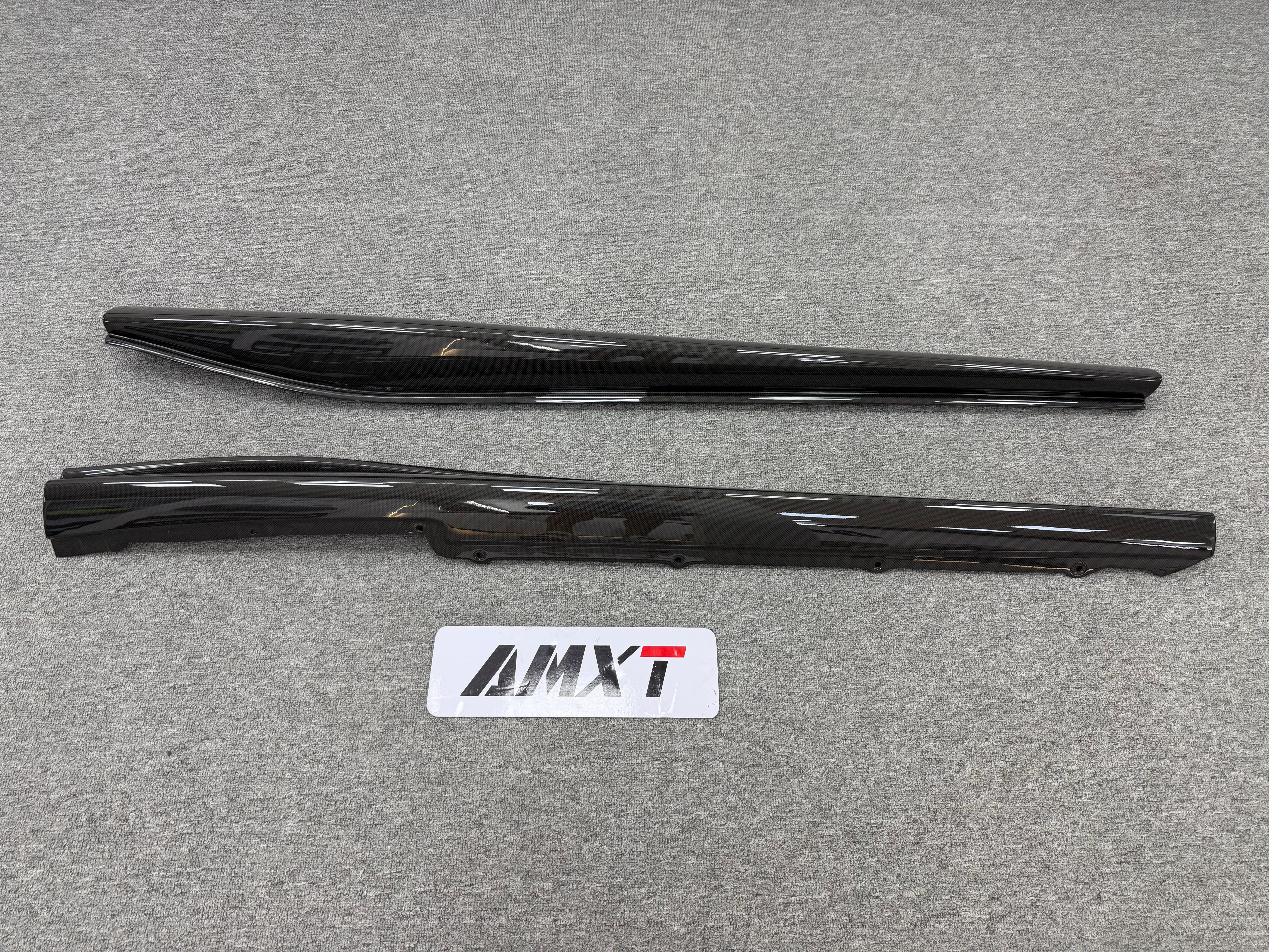 GTB Dry Carbon OEM Side Skirts for Ferrari 296 GTB-Black Easy Installation