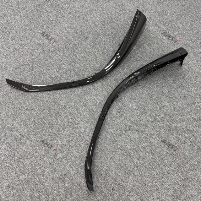 New Dry Carbon Black AP Style Bumper Front Corner Guard for 296 GTB-Bolt-On Installation