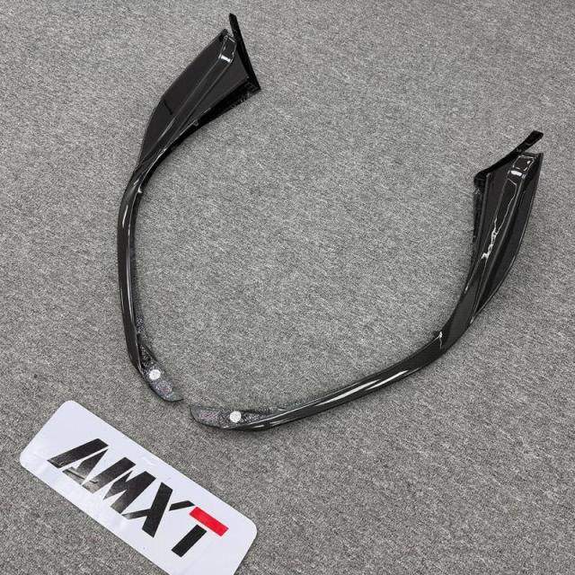New Dry Carbon Black AP Style Bumper Front Corner Guard for 296 GTB-Bolt-On Installation