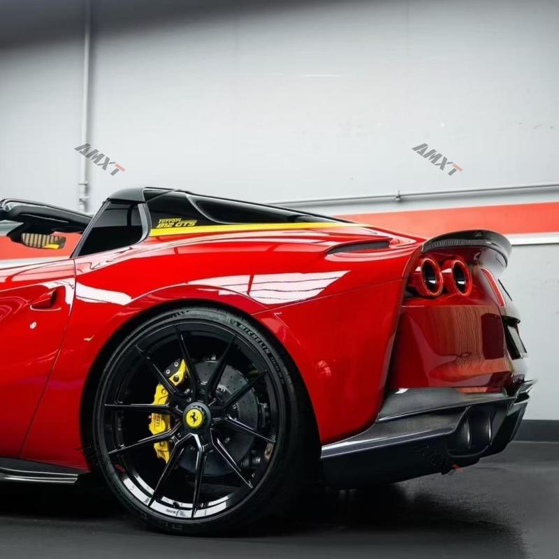 812 Body Kits for Ferrari Perfect Quality Fast Delivery Dry Carbon Fiber Front Lip Side Skirt Rear Corner Guard Diffuser Spoiler