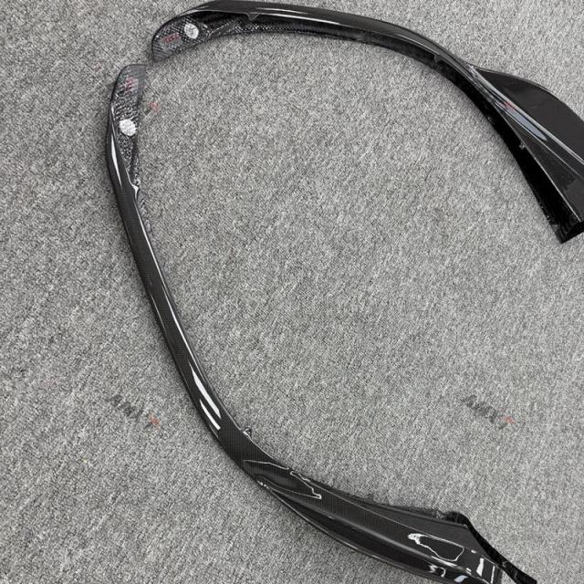 New Dry Carbon Black AP Style Bumper Front Corner Guard for 296 GTB-Bolt-On Installation