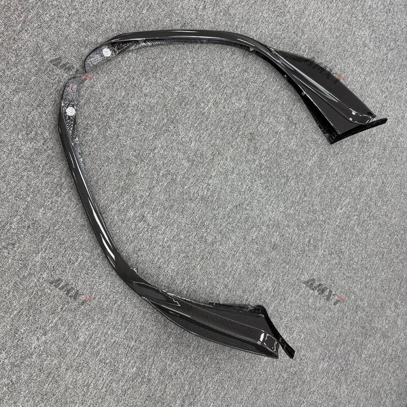 New Dry Carbon Black AP Style Bumper Front Corner Guard for 296 GTB-Bolt-On Installation