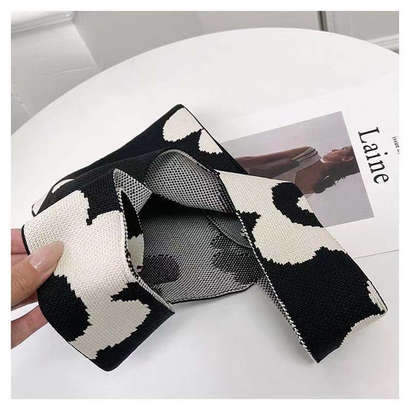 Kusoul Thickened 35x20cm Handmade Knitted Bags Mini Wrist Bag Korean-Style Fashion Tote Handbag Reusable Casual Shopping Bag Flower Woven Bags