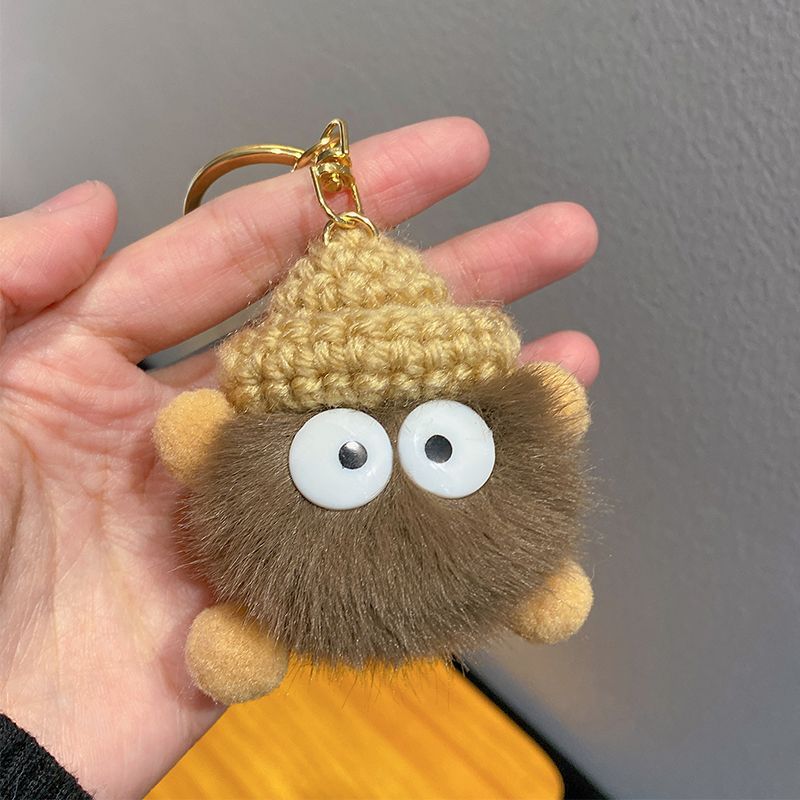 Kosoul 18x12cm New fashion shoulder bag mini knitted mobile phone bag Korean version versatile small portable change bag messenger bag Cute animals
