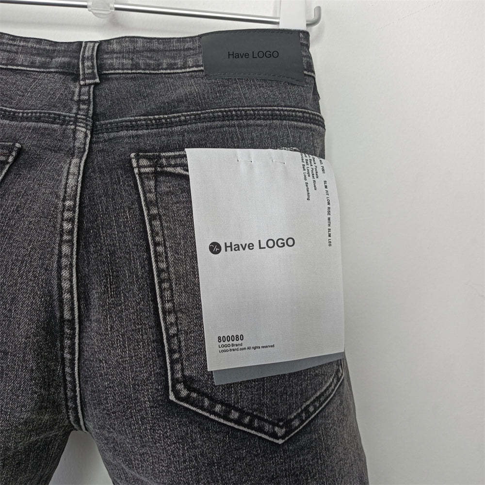 Purple Brand Denim Shorts American Jeans Loose Irregular Hole Pants