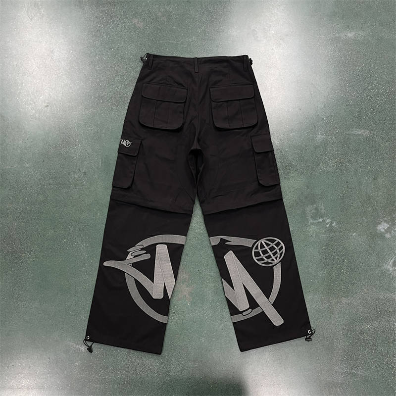 Minus Two Detachable Pants All Black Back Image