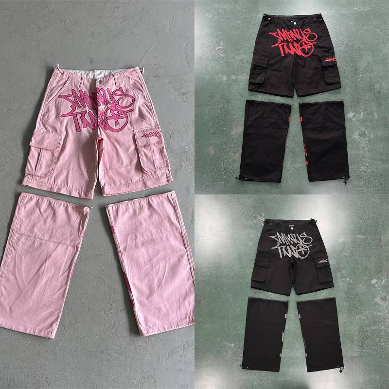 Minus Two Detachable Cargo Pants Multi Color Combo Front View