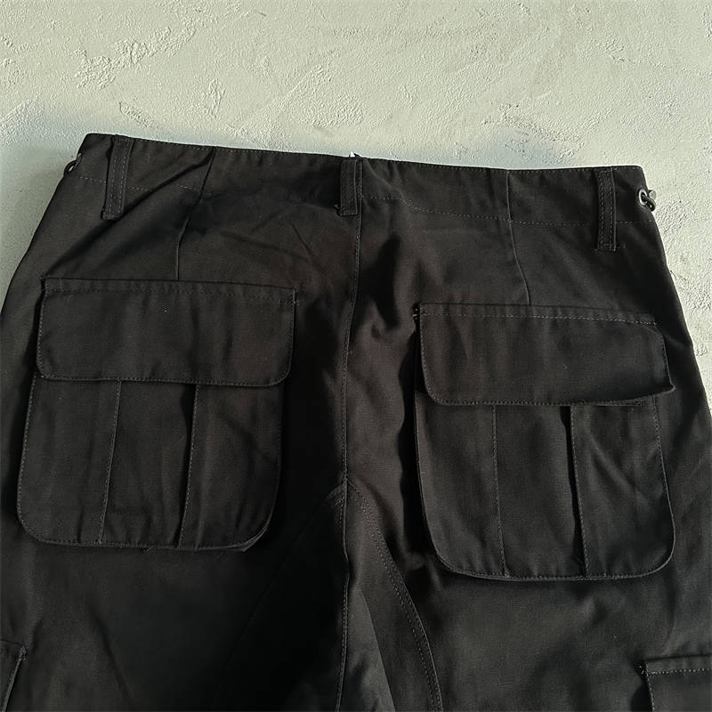 Minus Two Cargos Trousers Unisex Graff Sequin Logo Pants Black Detailed View 1
