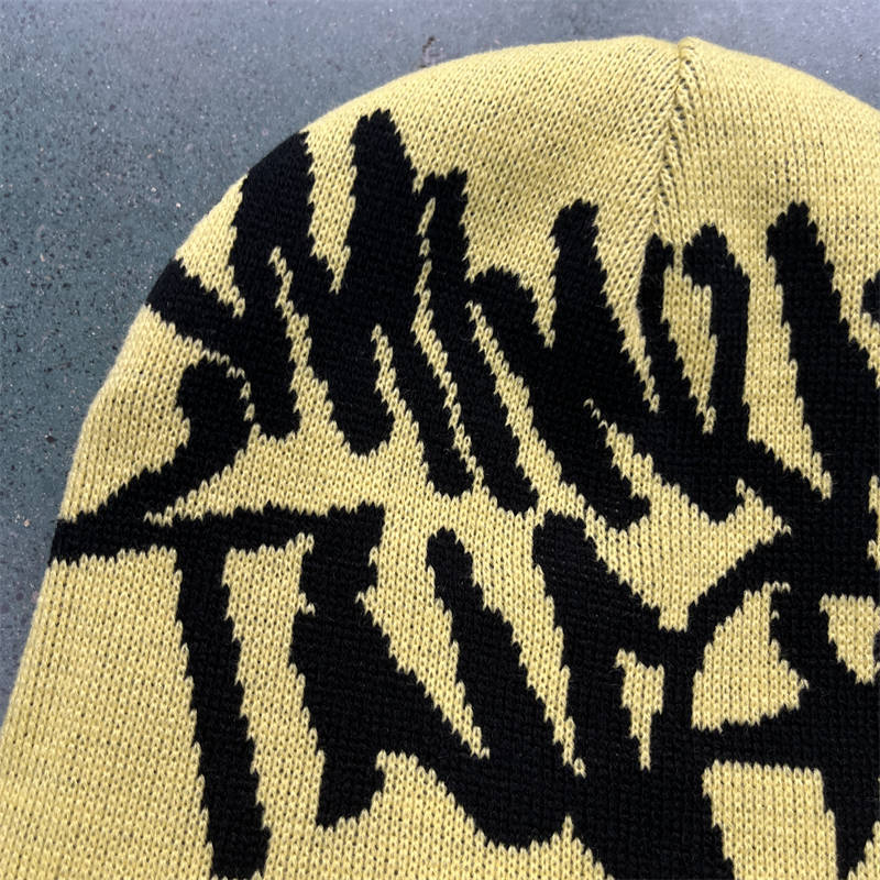 Minus Two Beanies Cotton Hats Men Women Winter Warm Berets Yellow Detailed View
