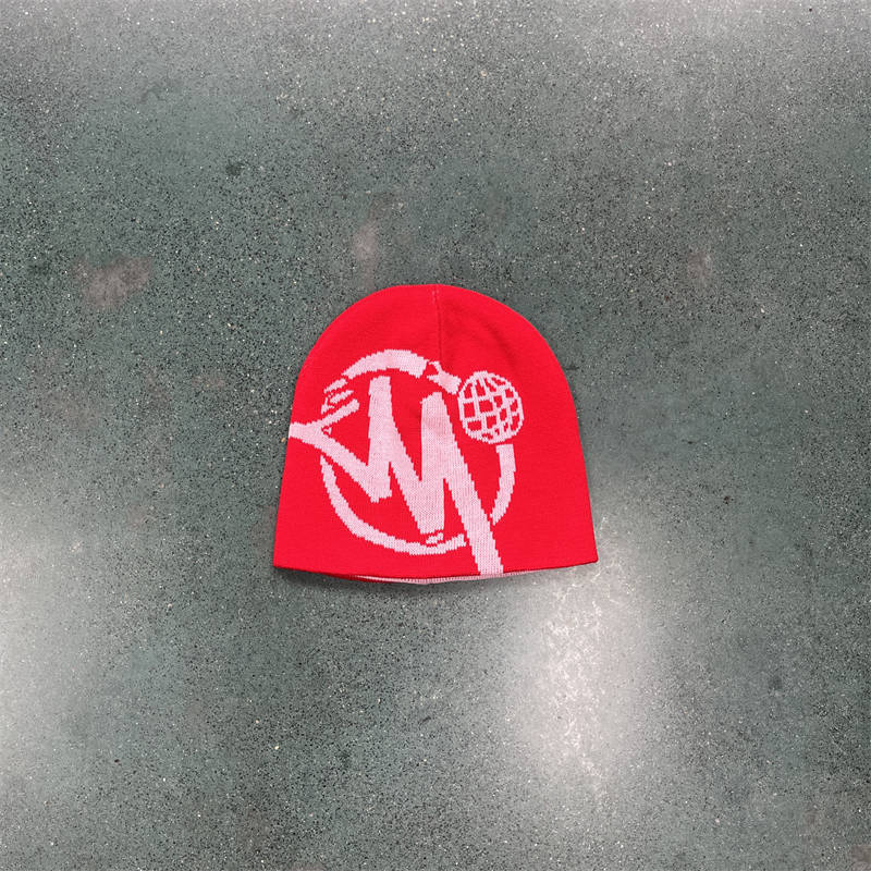 Minus Two Beanies Cotton Hats Men Women Winter Warm Berets Red Front View