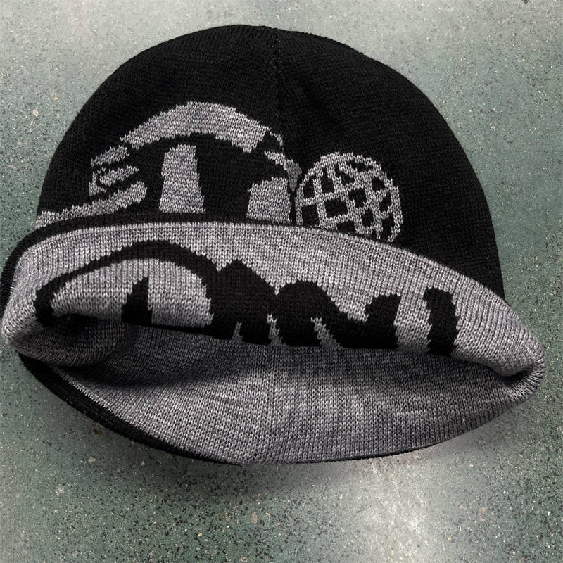 Minus Two Beanies Cotton Hats Men Women Winter Warm Berets Gray Detailed View