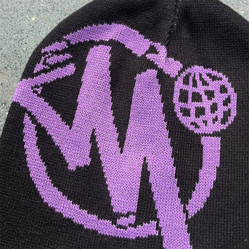 Minus Two Beanies Cotton Hats Men Women Winter Warm Berets Purple Detailed View