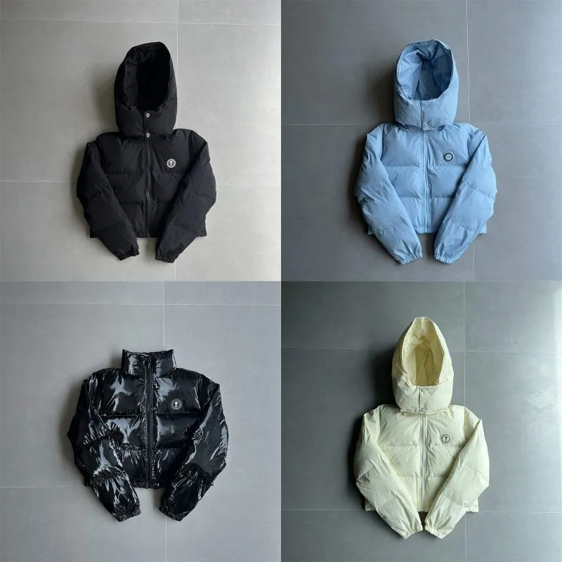 Trapstar Jacket Womens Irongate Hooded Puffer Coat Collection Front View