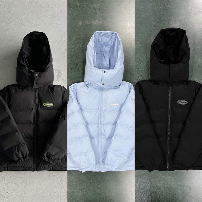 Trapstar Jacket Hyperdrive Hooded Puffer Coat Collection Front View