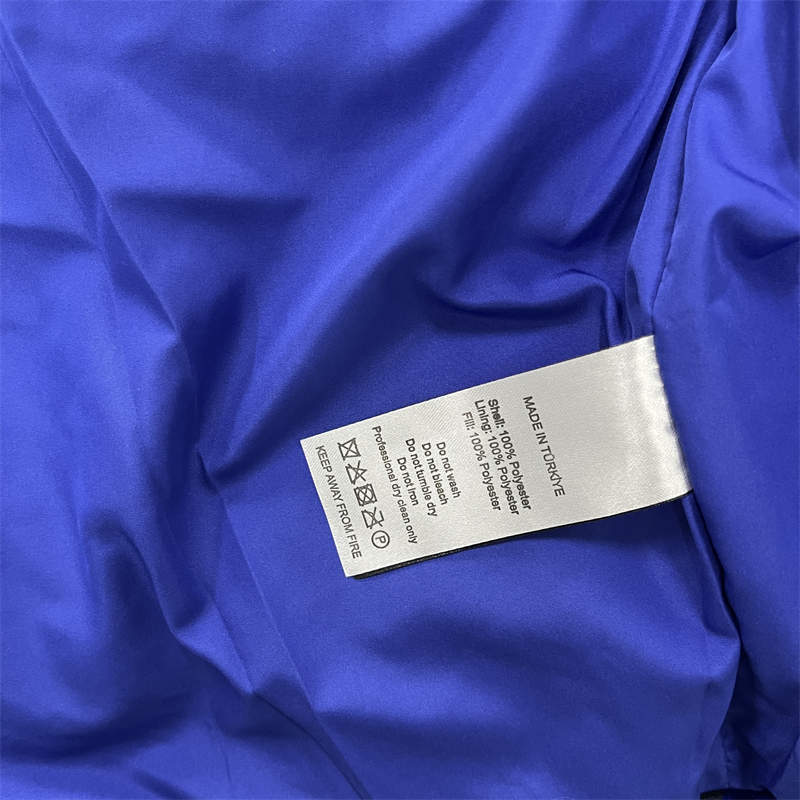 Trapstar London Puffer Coat Mens Glitter Jacket Blue Detailed View 3
