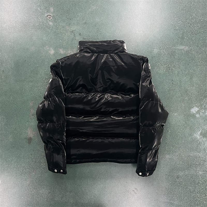 Trapstar London Puffer Coat Mens Glitter Jacket Black Detailed View 3