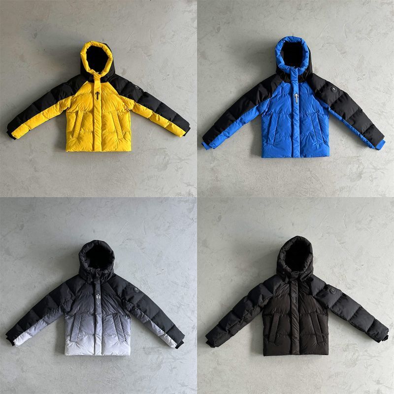 Trapstar Coat Decoded Arch Puffer Hooded Down Jacket Collection Front View