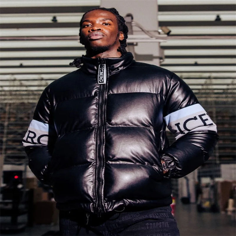 Trapstar Puffer Jacket Iceberg Mens Down Coat Model Showing View
