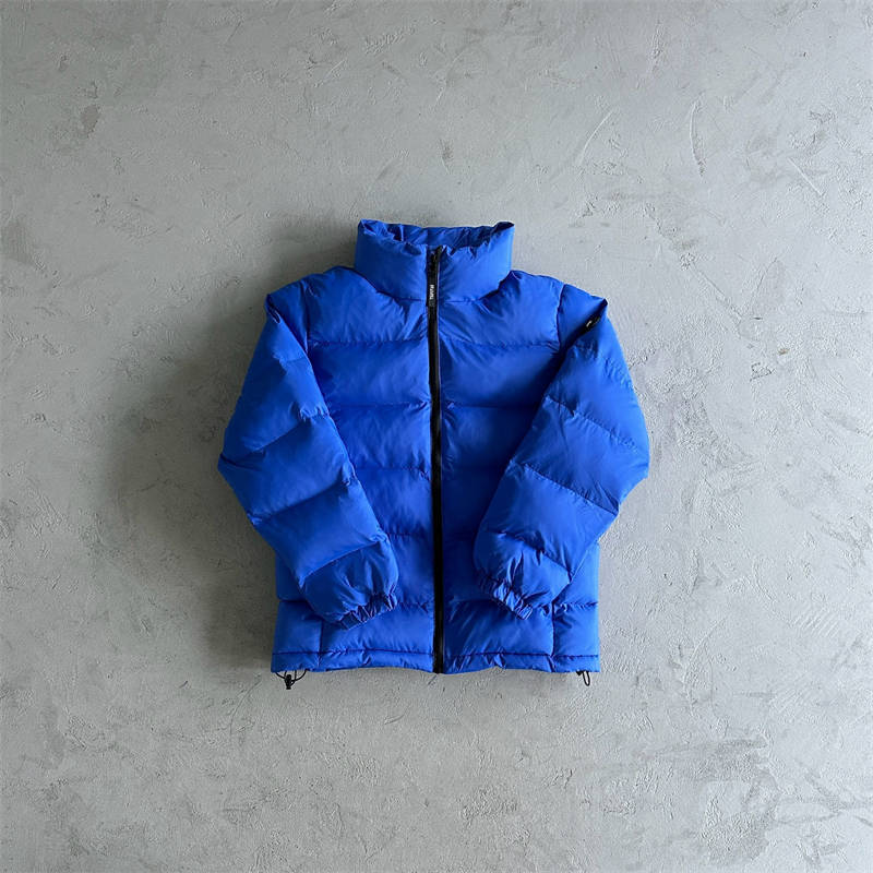 Trapstar Coat It’s a Secret Puffer Jacket Blue Front View