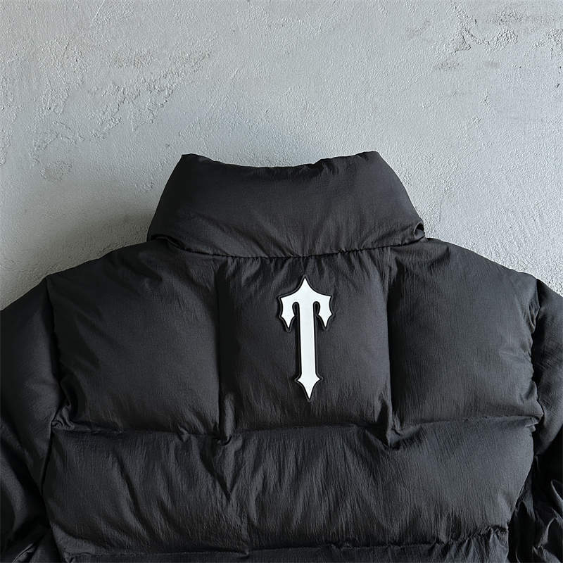 Trapstar Coat It’s a Secret Puffer Jacket Black Detailed View 2