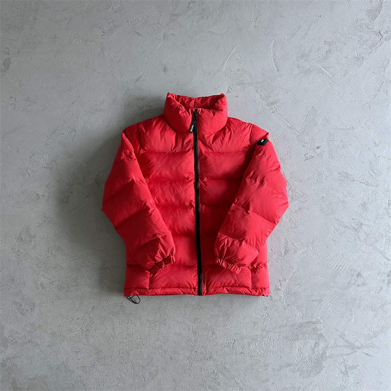Trapstar Coat It’s a Secret Puffer Jacket Red Front View