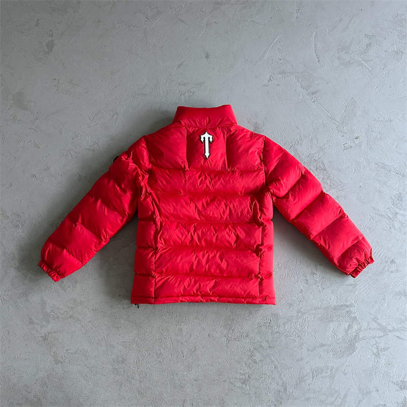 Trapstar Coat It’s a Secret Puffer Jacket Red Back View