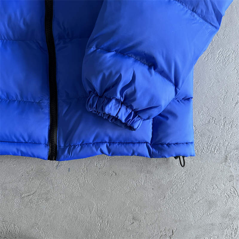 Trapstar Coat It’s a Secret Puffer Jacket Blue Detailed View 2