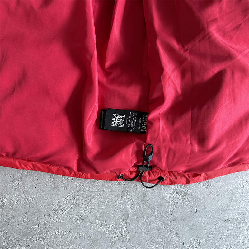Trapstar Coat It’s a Secret Puffer Jacket Red Detailed View 2