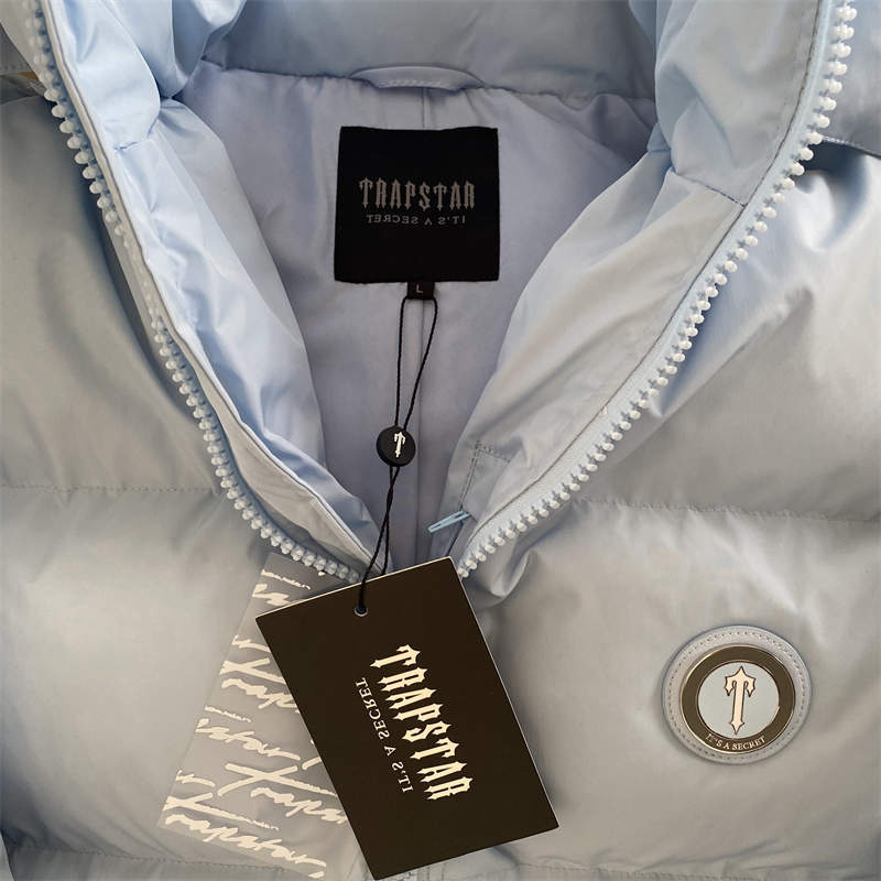 Trapstar Irongate Jacket Unisex Oversized Puffer Down Coat Blue