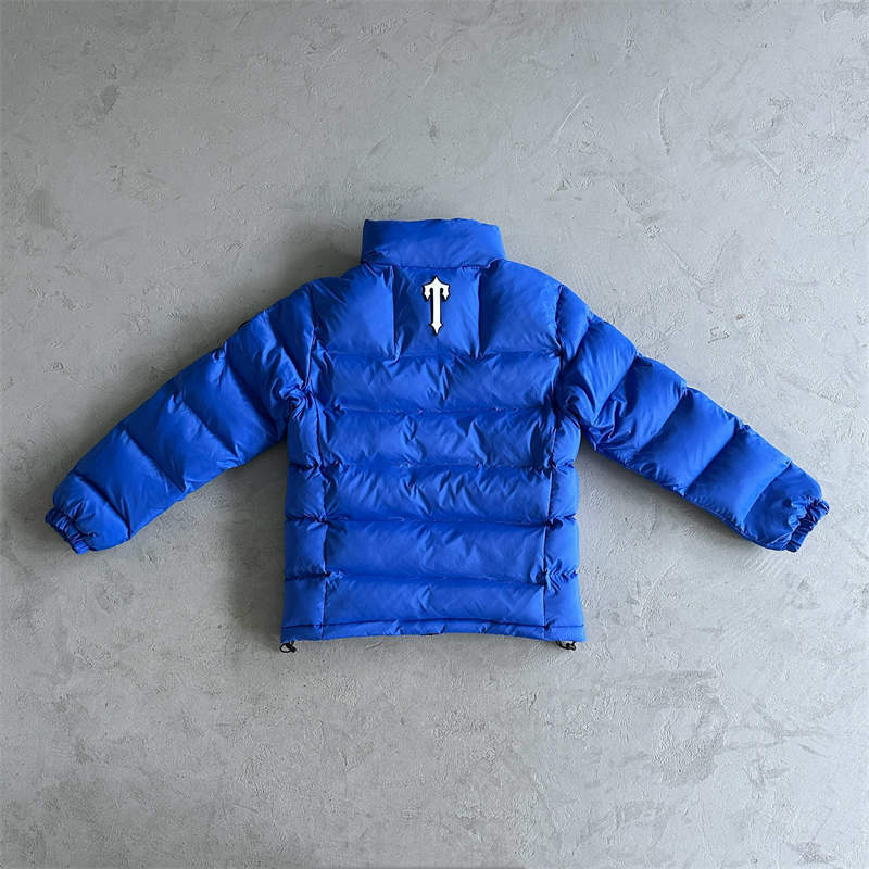 Trapstar Coat It’s a Secret Puffer Jacket Blue Back View