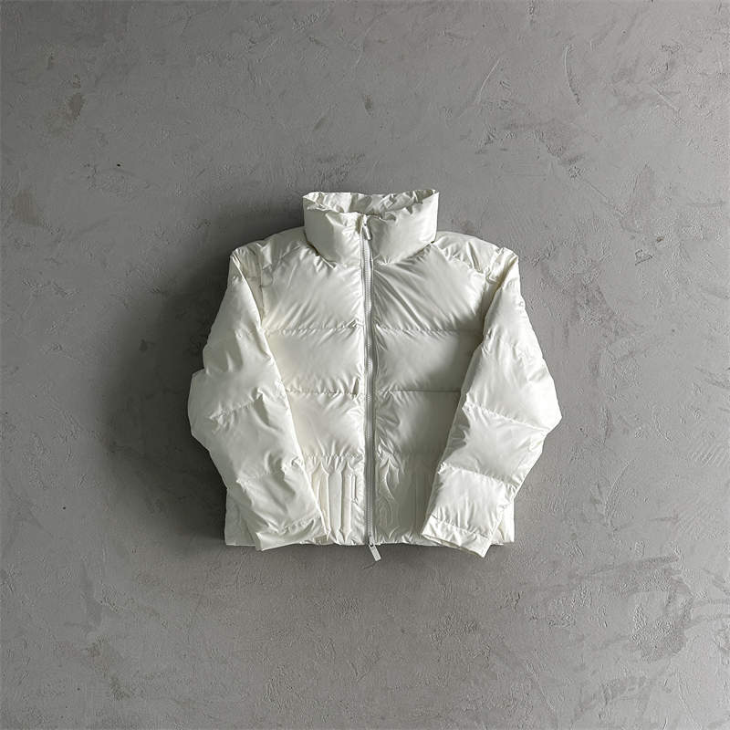 Trapstar Irongate Jacket Embossed Puffer Coat White Front View