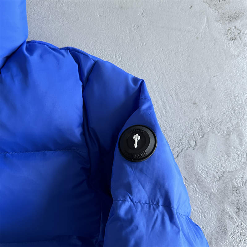 Trapstar Coat It’s a Secret Puffer Jacket Blue Detailed View 1