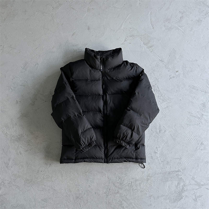Trapstar Coat It’s a Secret Puffer Jacket Black Front View