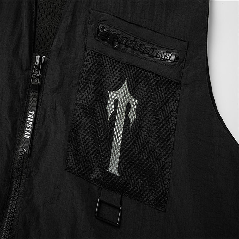 Trapstar Vest It’s A Secret Jacket Street Style Zip Puffer Coat Detailed View