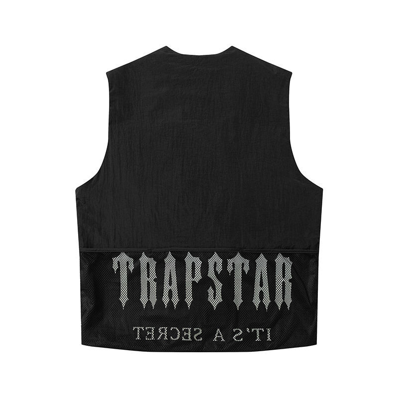 Trapstar Vest It’s A Secret Jacket Street Style Zip Puffer Coat Back View