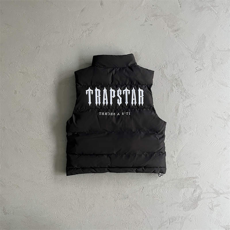 Trapstar Vest Coat Mens Decoded Gilet Sleeveless Puffer Jacket Black Back View