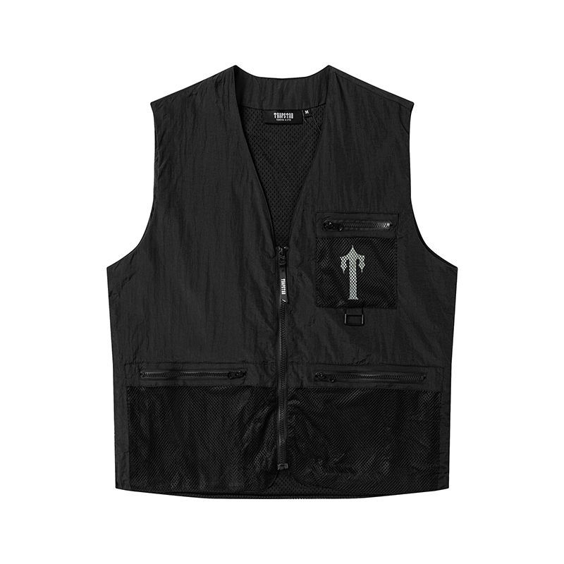 Trapstar Vest It’s A Secret Jacket Street Style Zip Puffer Coat Front View