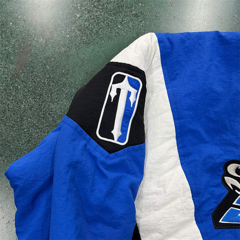 Trapstar Windbreaker Men Zip Pullover Jacket Blue Detailed View 2