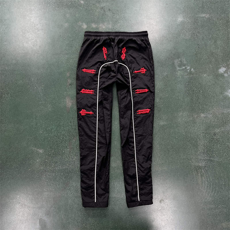 Trapstar Windbreaker Irongate Shellsuit Men Windproof Jacket Red Pants Front