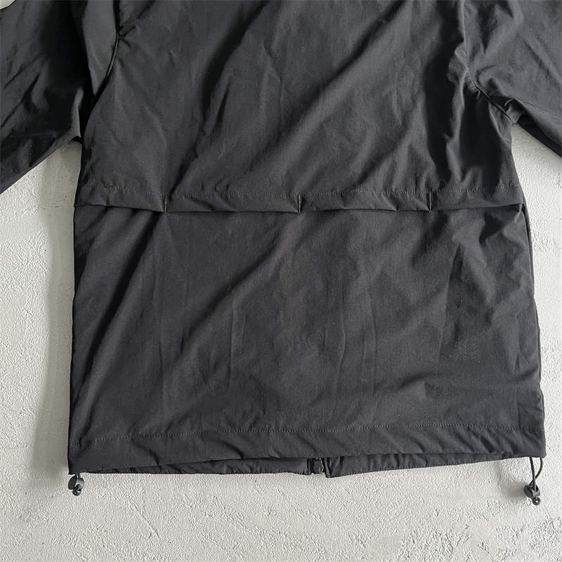 Trapstar Windbreaker Men Decoded Windproof Jacket Black Detailed View 2